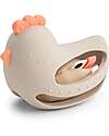 2-in-1 Multisensory Toy - Teether & Rattle - Clucky - Sand - 3m+