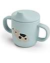 Spout Cup 120 ml - Tiny Farm - Blue - 100% Food Grade Silicone - Double Handle