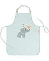 Waterproof Apron with Elastic Neck - Celebration - Blue