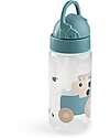 Water Bottle 350 ml - Tiny Farm - Blue - with Hidaway Straw! - 12m+