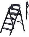 KLAPP High Chair - Charcoal Black - Foldable Space-Saving - 100% Recycled Materials