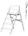 KLAPP High Chair - White - Foldable Space-Saving - Beech Wood