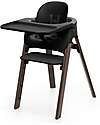 Steps High Chair - Black and Warm Brown - From 6 Months