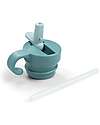 Lid and Straw for Metal Water Bottle 350 ml - Blue