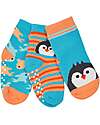Grip+Easy Antislip Socks 3 Pack - Perker the Penguin - 0-24 months
