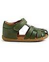 Step Up Harbor Sandals - Bronze Green - Premium Leather - First Steps