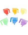 Translucent Funnels - Rainbow - 6 Pieces - 13 x 13 x 10 cm - 18m+