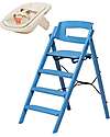 KLAPP High Chair + Newborn Set - Blue and Sand - 100% Recycled Materials
