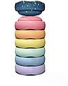 Mini Set of 7 Stackable Elements - Spring Special - Rainbow Pastel - Ideal for Balance Exercises