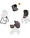 Aptica System Quattro - Essence Mokka - All Season Seat + Open Up Cot + Standup + Darwin Car Seat