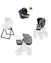 Aptica XT System Quattro - Canyon Grey - All Season Seat + Open Up Cot + Standup + Darwin Car Seat