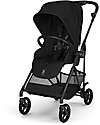 Melio Carbon Stroller - Magic Black - Ultra-Lightweight with Carbon Frame