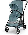 Melio Carbon Stroller - Stormy Blue - Ultra-Lightweight with Carbon Frame