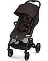 Beezy Stroller - Chocolate Brown - Black Frame - The Most Compact