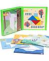 Magnetic Tangram Toy - 18 Pieces - Over 20 Modular Shapes! - 3+ Years