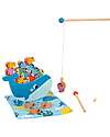 Multifunctional Wooden Toy - Easy Fishing with Magnet - 25 Pieces - 21.8 x 22 x 4.5 cm - 3+ Years