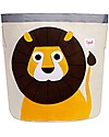 Storage Bin - Yellow Lion - 100% Cotton