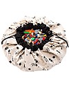 Portable 2 in 1 Storage Bag & Playmat in cotton - Space - Glow in the Dark