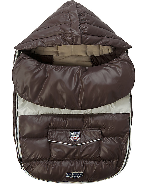 7AMenfant Baby Shield Stroller Sack  - Marron Glacé Adjustable Covers Footmuffs