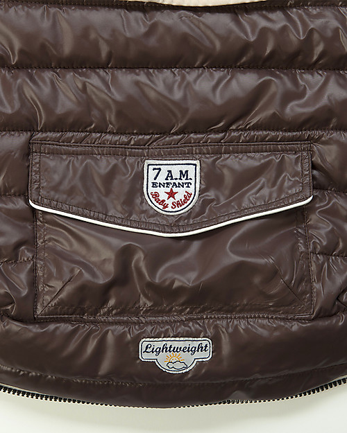 7AMenfant Baby Shield Stroller Sack  - Marron Glacé Adjustable Covers Footmuffs