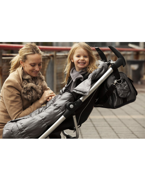 7AMenfant Blanket 212 Evolution® Adaptable Foot Muff - Metallic Charcoal - 0 to 4 years! Footmuffs
