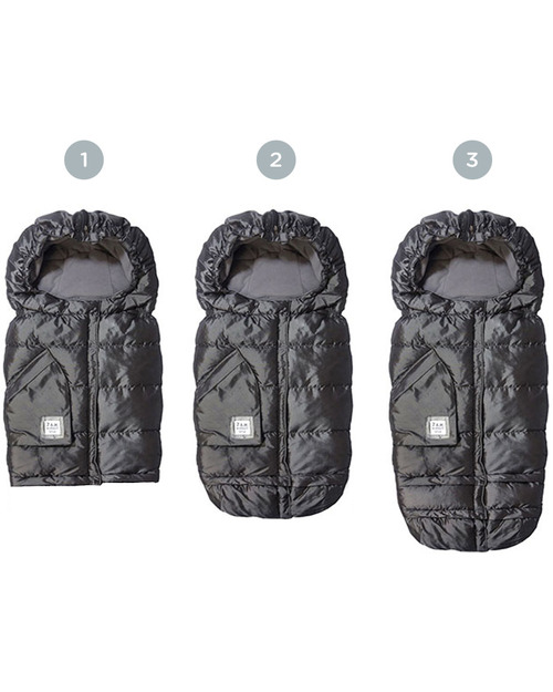 7AMenfant Blanket 212 Evolution® Adaptable Foot Muff - Metallic Charcoal - 0 to 4 years! Footmuffs