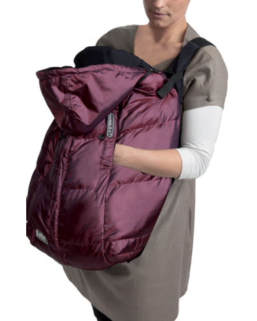 7AMenfant Classic Pookie Poncho 3 in 1 cover - 0 to 4 years - Metallic Plum Footmuffs