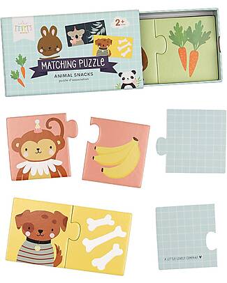 A Little Lovely Company Animal Snack Matching Puzzle - From 2 Years Puzzles