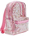 A Little Lovely Company Backpack: Glitter - Transparent/Pink Kindergarten Backpacks