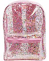 A Little Lovely Company Backpack: Glitter - Transparent/Pink Kindergarten Backpacks