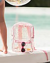 A Little Lovely Company Backpack: Glitter - Transparent/Pink Kindergarten Backpacks