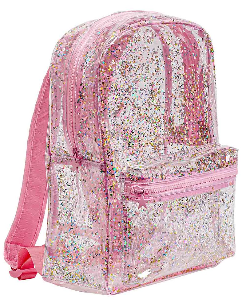 pink company backpack