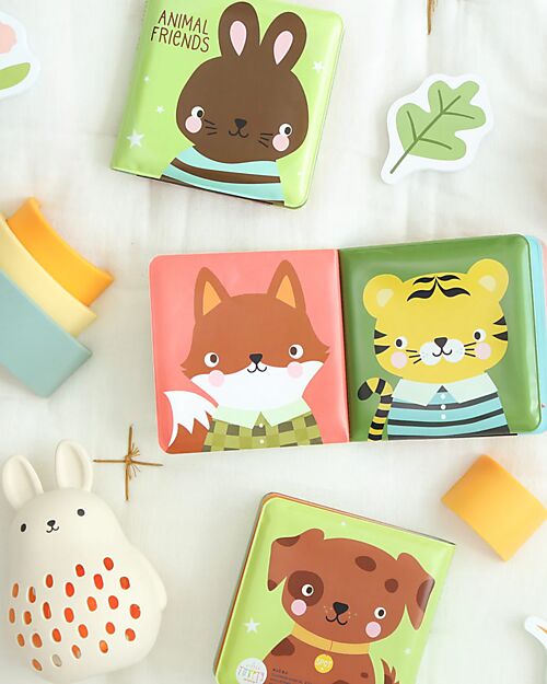 A Little Lovely Company Bath Book - Animal friends Bath Toys