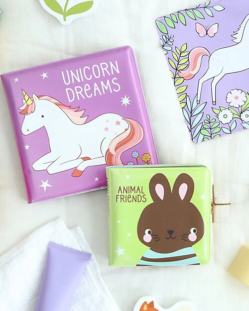 A Little Lovely Company Bath Book - Animal friends Bath Toys