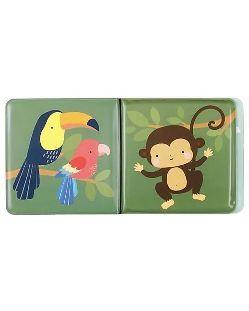 A Little Lovely Company Bath Book - Jungle Friends Bath Toys