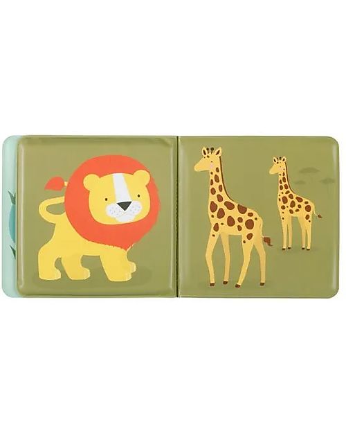 A Little Lovely Company Bath Book - Jungle Friends Bath Toys