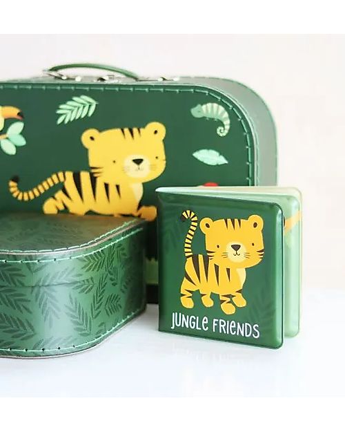 A Little Lovely Company Bath Book - Jungle Friends Bath Toys
