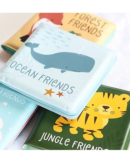 A Little Lovely Company Bath Book - Ocean Friends Bath Toys