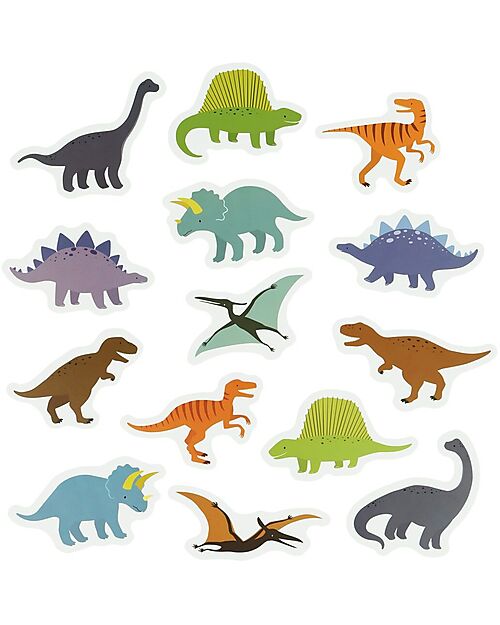 A Little Lovely Company Bath Sticker Toys - Dinosaurus - with Storage Bag Bath Toys