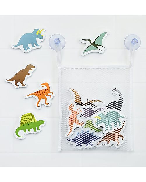 A Little Lovely Company Bath Sticker Toys - Dinosaurus - with Storage Bag Bath Toys