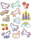 A Little Lovely Company Bath Sticker Toys - Unicorn Dreams - with Storage Bag Bath Toys