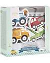 A Little Lovely Company Bath Sticker Toys - Vehicles - with Storage Bag Bath Toys