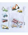 A Little Lovely Company Bath Sticker Toys - Vehicles - with Storage Bag Bath Toys