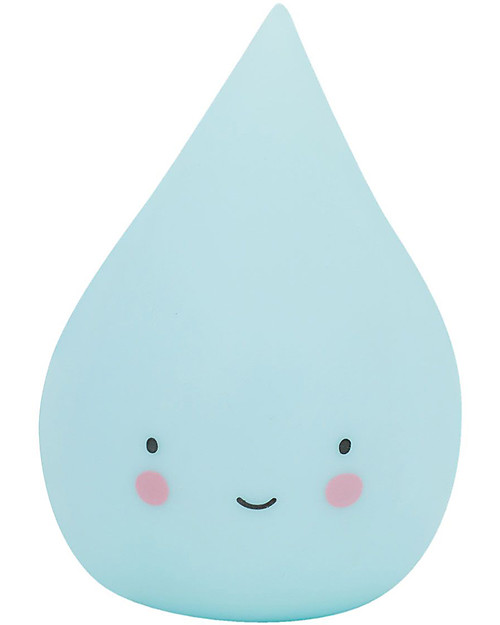 A Little Lovely Company Bath Toy, Raindrop - Light Blue Bath Toys