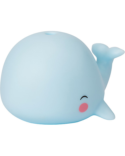 A Little Lovely Company Bath Toy, Whale - Light Blue Bath Toys