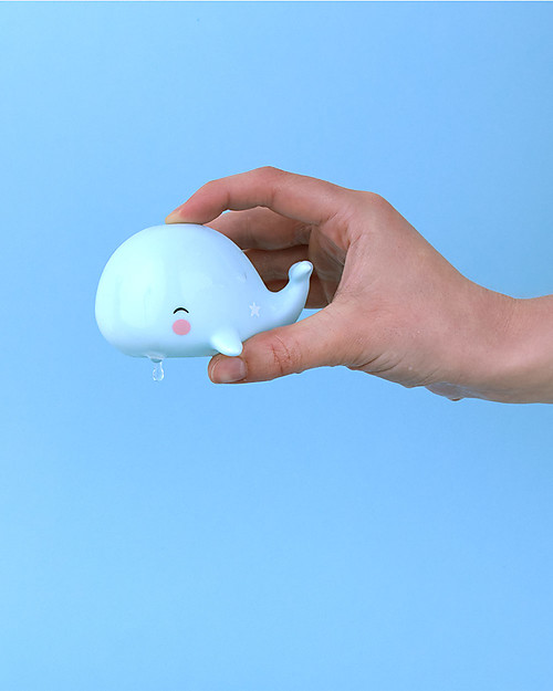 A Little Lovely Company Bath Toy, Whale - Light Blue Bath Toys