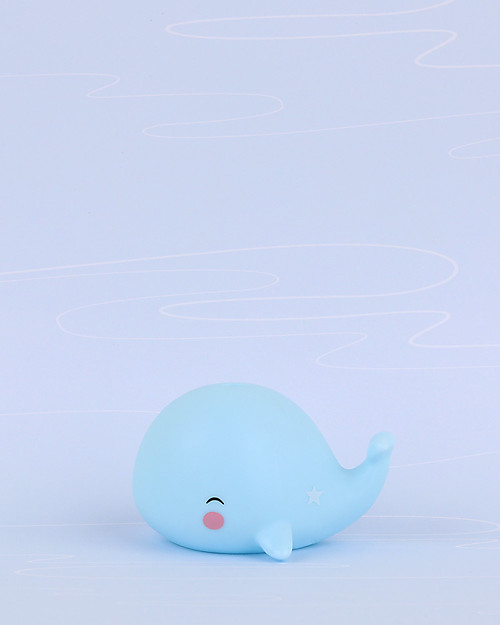 A Little Lovely Company Bath Toy, Whale - Light Blue Bath Toys
