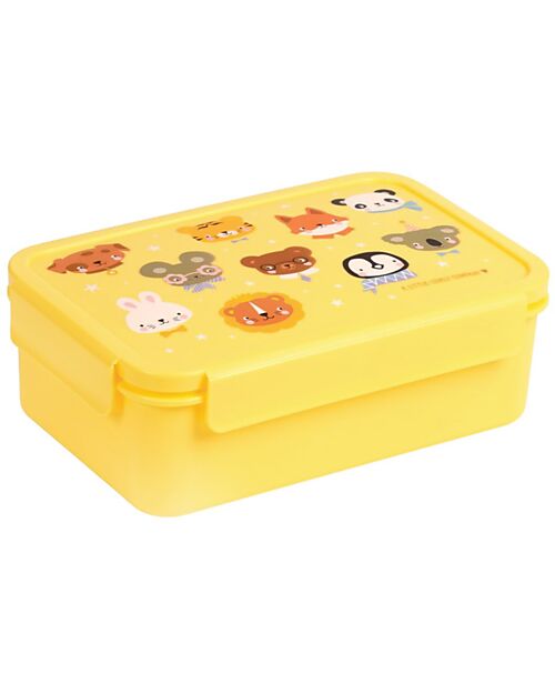 A Little Lovely Company Bento Lunch Box - Animal Friends - Removable Compartments Snack Boxes