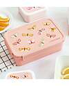 A Little Lovely Company Bento Lunch Box - Butterflies - Removable Compartments Snack Boxes