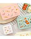 A Little Lovely Company Bento Lunch Box - Butterflies - Removable Compartments Snack Boxes